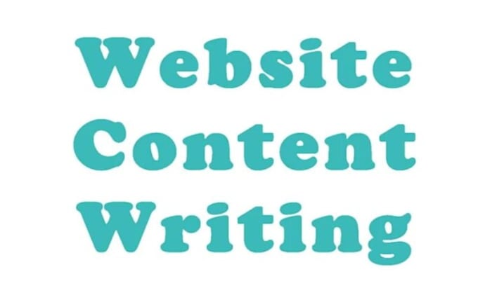 write your website content