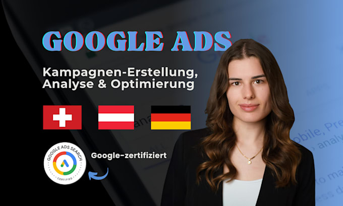 set up and optimize google ads search campaigns in german