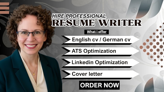 create your professional german CV lebenslauf, english CV  resume writing