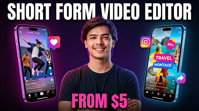 edit viral tiktok, reels, and youtube shorts for you