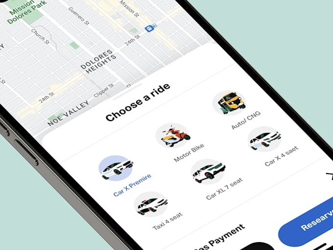 develop ev charging app, e scooter app, ride sharing app, gps tracking app,