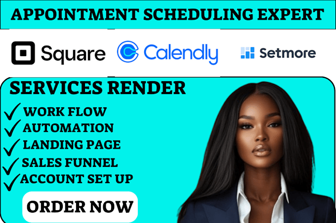 Professional calendly setup square integration setmore booking system