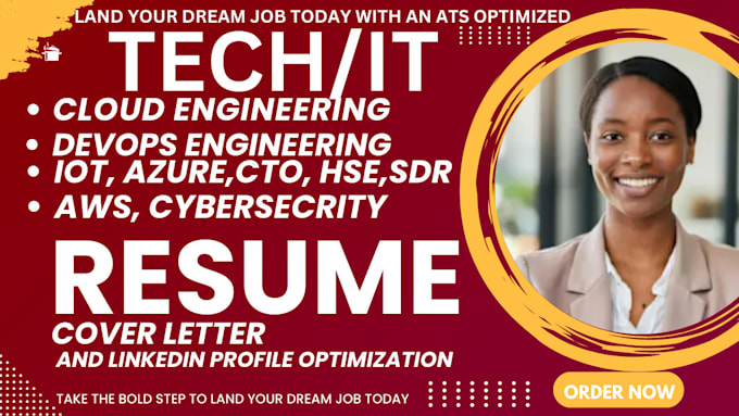 craft an ats IT, tech, azure, cloud, big data, sre, devops eng, resume and CV