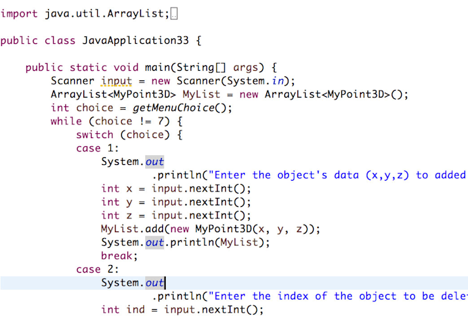 Code your java homework, assignment, lab program, project by Kriyeta ...