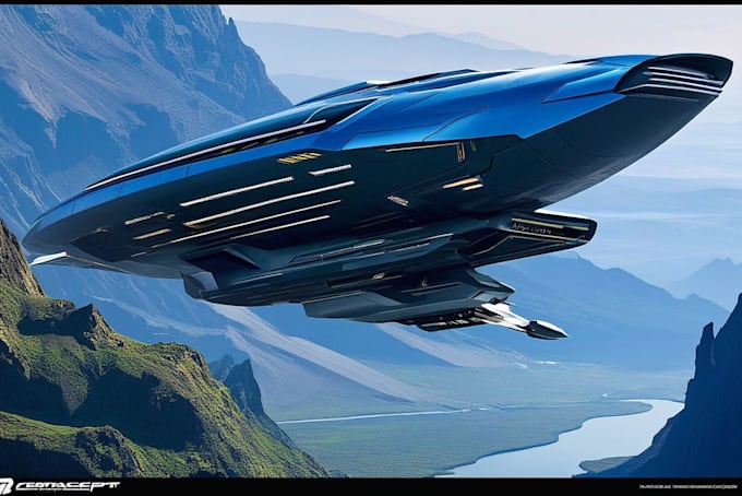 draw you sci fi and spaceship design for you