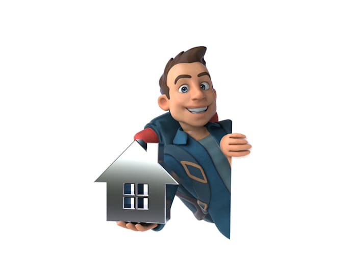 make modern real estate mascot logo