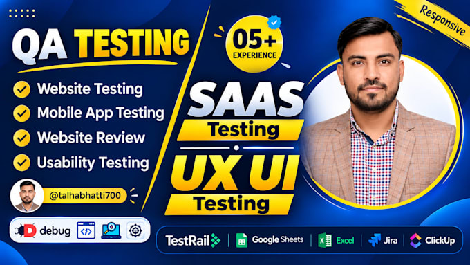 do QA testing, usability testing and website review for you