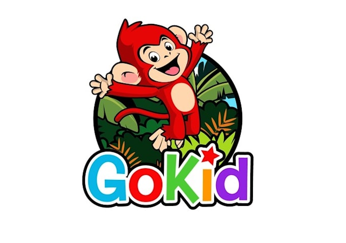create fun kid indoor playground logo design