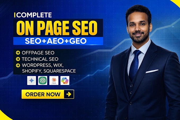 do on page optimization, technical SEO, GEO and aeo