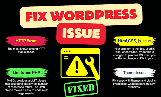 fix wordpress issues, errors, bugs, css and customize website, theme, wp help