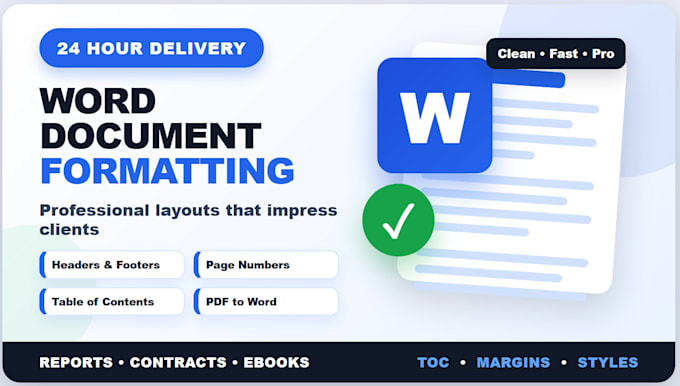 professionally format and edit your microsoft word document