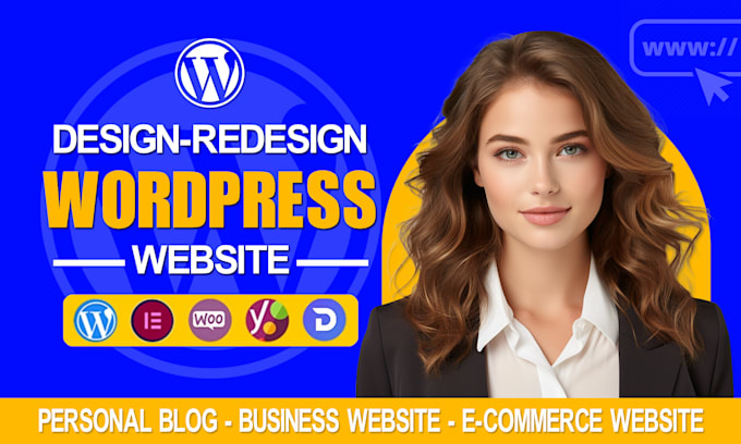 build, design redesign, develop wordpress website, business or ecommerce website