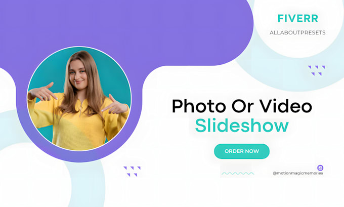 create wedding, birthday, memorial photo slideshow video
