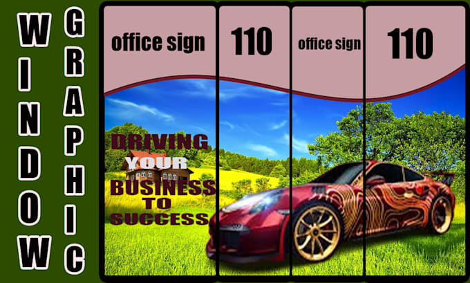 shopfront design and storefront window graphics, billboard, banners, yards