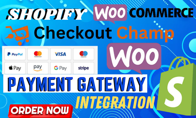 be your checkout champ expert and do payment gateway integration with shopify