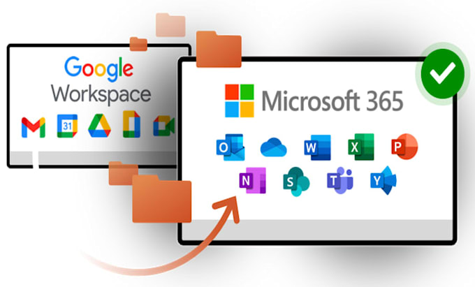 migrate emails to gws, office 365 without downtime