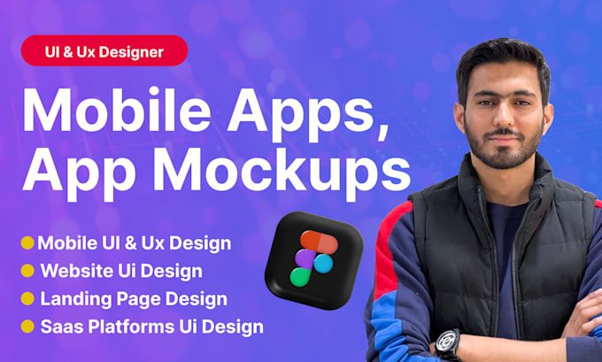 design amazing mobile apps, app mockups and ui ux design in figma