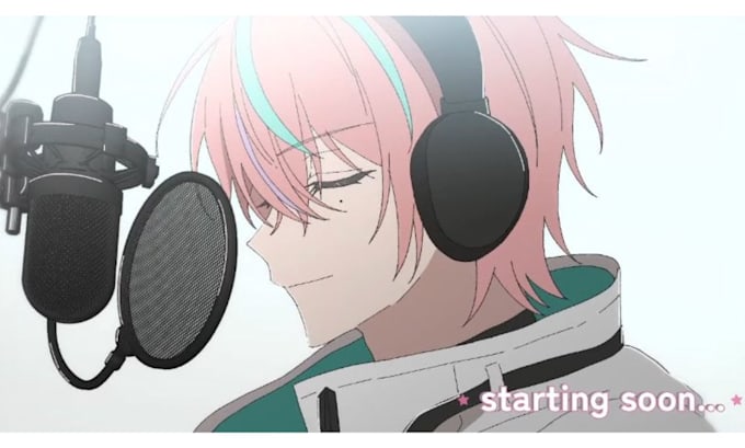 make animated starting soon brb ending soon screen for live streaming or twitch