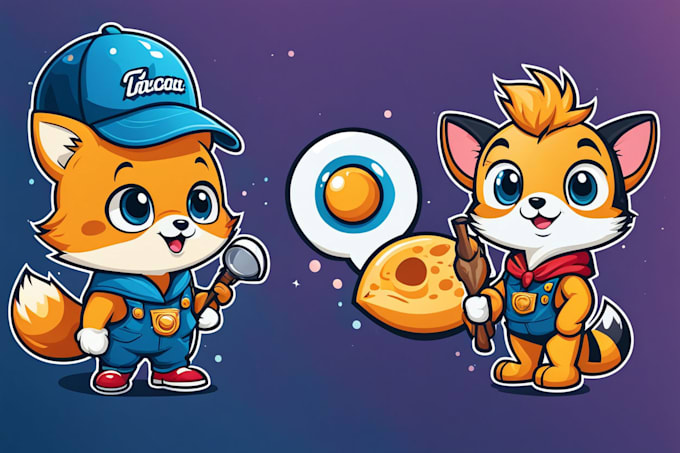 do a creative cartoon mascot logo design