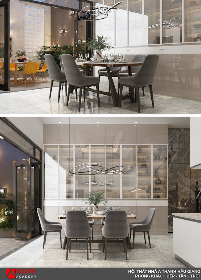 Create 3d architectural and interior visualization by Khonggianviet ...