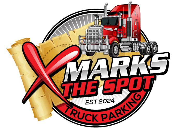 design excellent truck perking logo