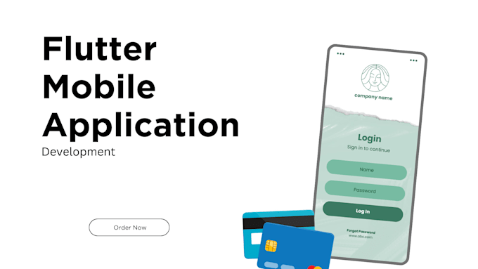 design and develop flutter mobile application