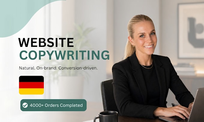 write SEO optimized german website content and copy