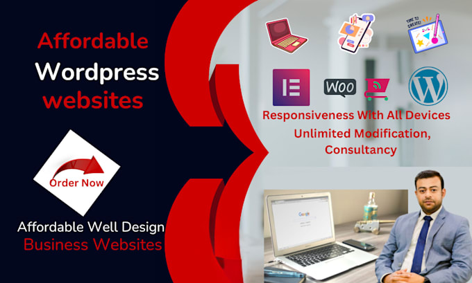 design, redesign, or build an affordable wordpress website for small business