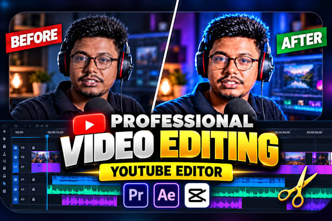 do professional youtube video editing, video editor