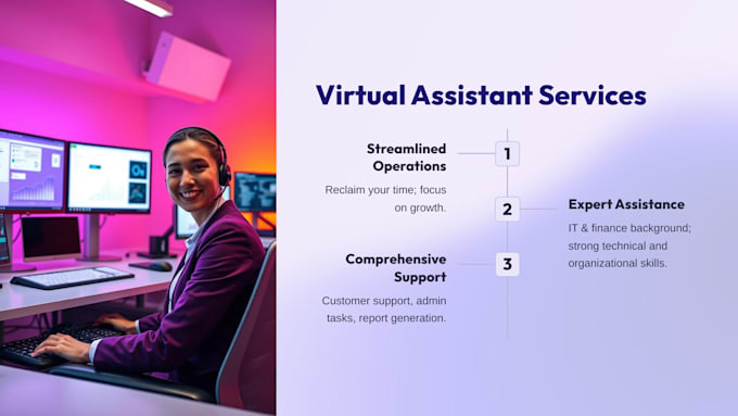 be your virtual assistant for business support and client management
