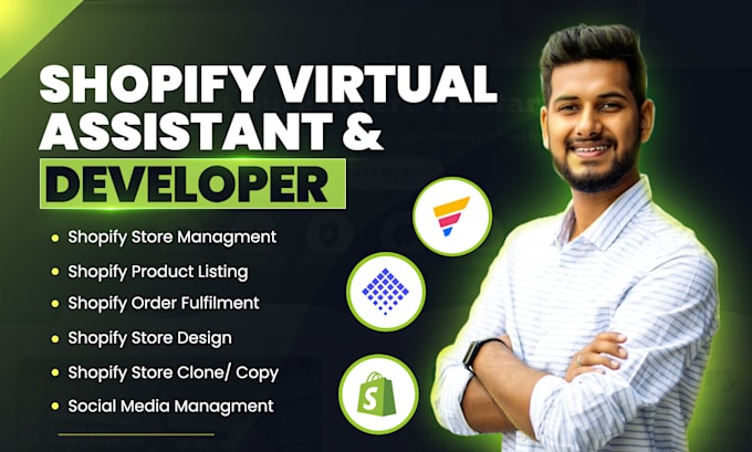 be your expert shopify virtual assistant and copy shopify developer