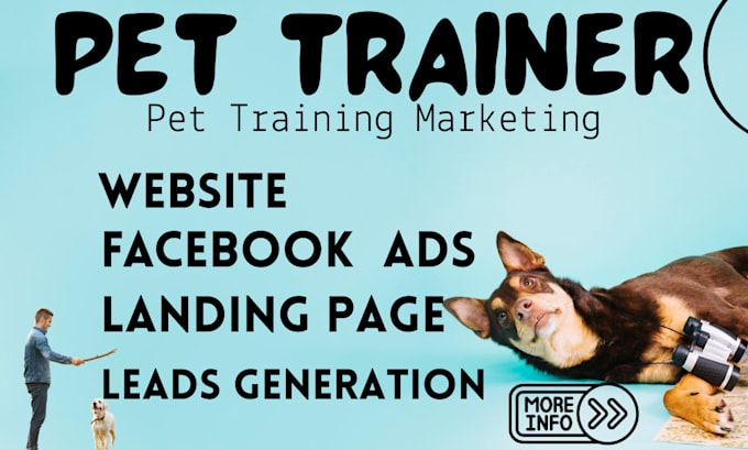 run pet leads generation ads for dog trainers pet training website, pet grooming