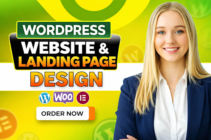 design a high converting wordpress elementor landing page,one page website