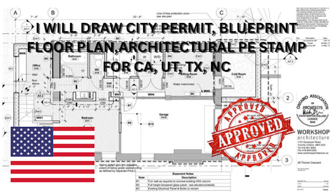 review and stamp pe stamp califoria stamp florida stamp for city permit