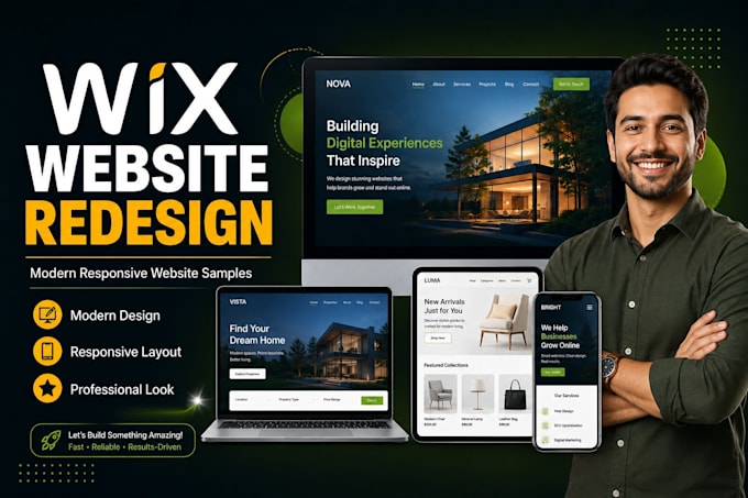 redesign wix website, wix website redesign wix website designer wix expert