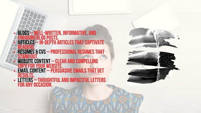 write professional emails, letters, cvs, and website content