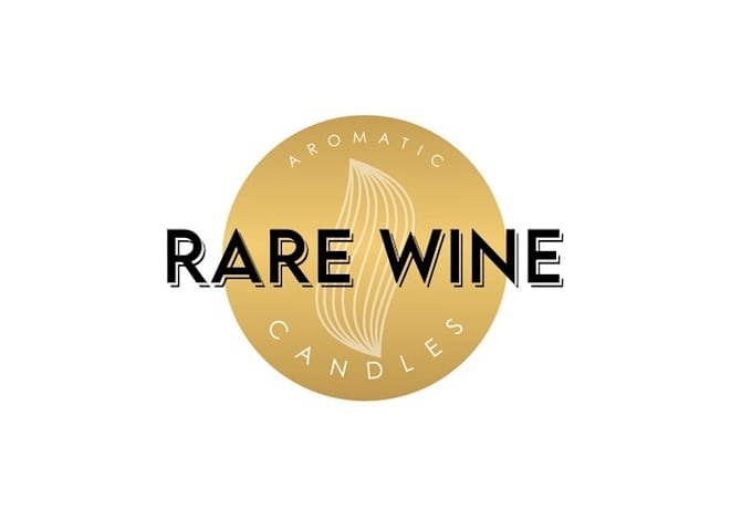 design classic elegant rare wine candle business logo