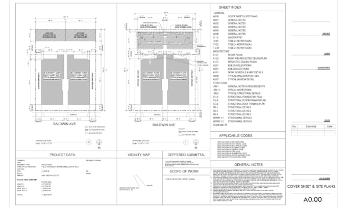 provide US construction or permit set using revit or autocad