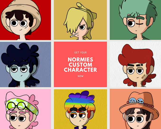 create a custom cartoon profile or nft pfp for you