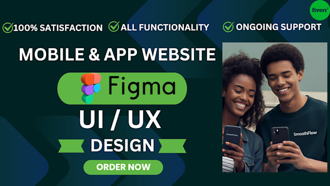 Do ui ux design, mobile app ui ux design and website figma ui ux design ...