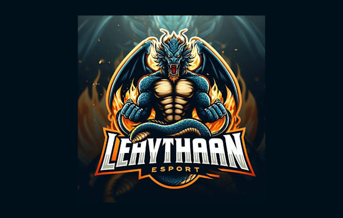 do amazing leviathan mascot logo with a new concept