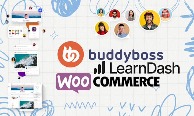build elearning lms website using learndash, buddyboss, and woocommerce