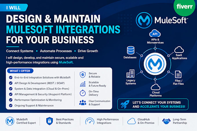 design and maintain mulesoft integrations for your business