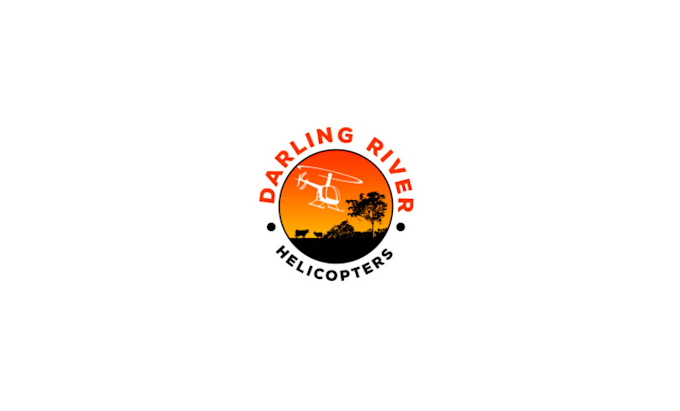 make interesting helicopter company and sticker logo