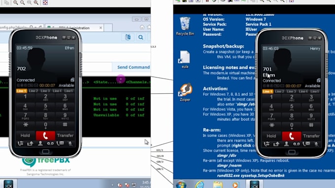 install asterisk,freepbx, 3cx, magnus billing, fusionpbx, vicidial, vitalpbx,pbx