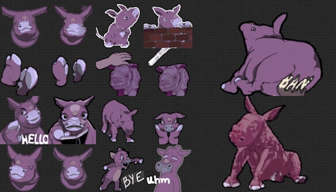 create animated stickers or gifs for your custom characters