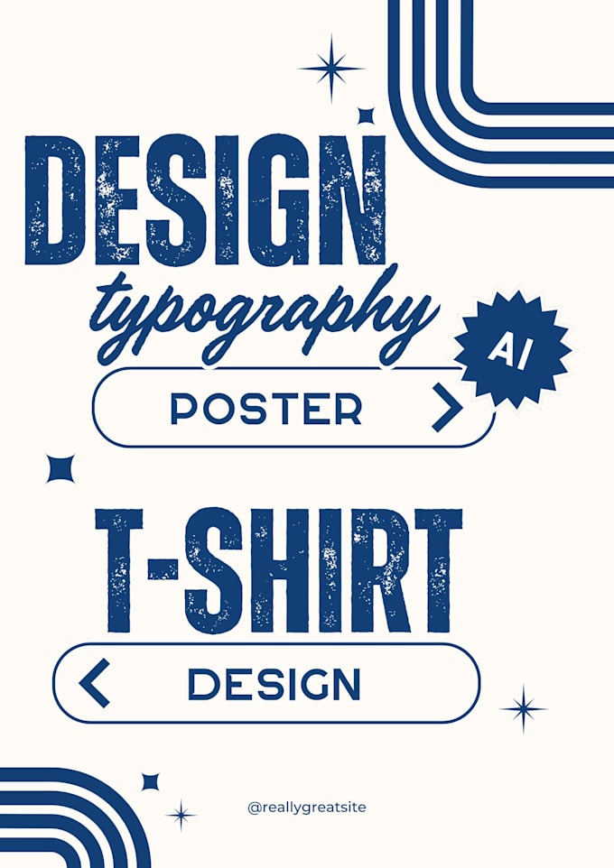 Design a typography poster and t shirt design by Afghanmalang | Fiverr
