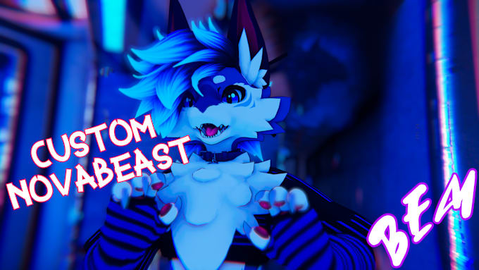 create a quest compatible novabeast furry vrchat avatar