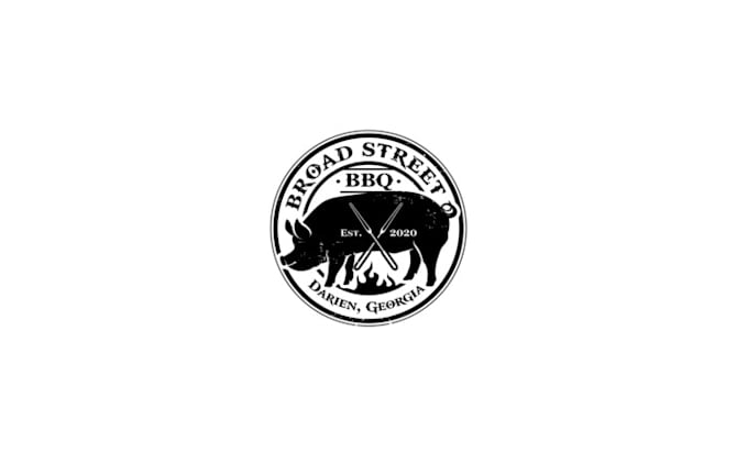 make popular broad street BBQ  logo