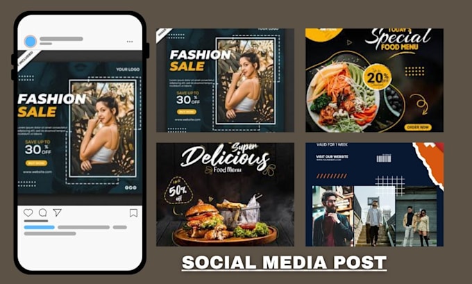 creative social media posts, banners, ads and posters design